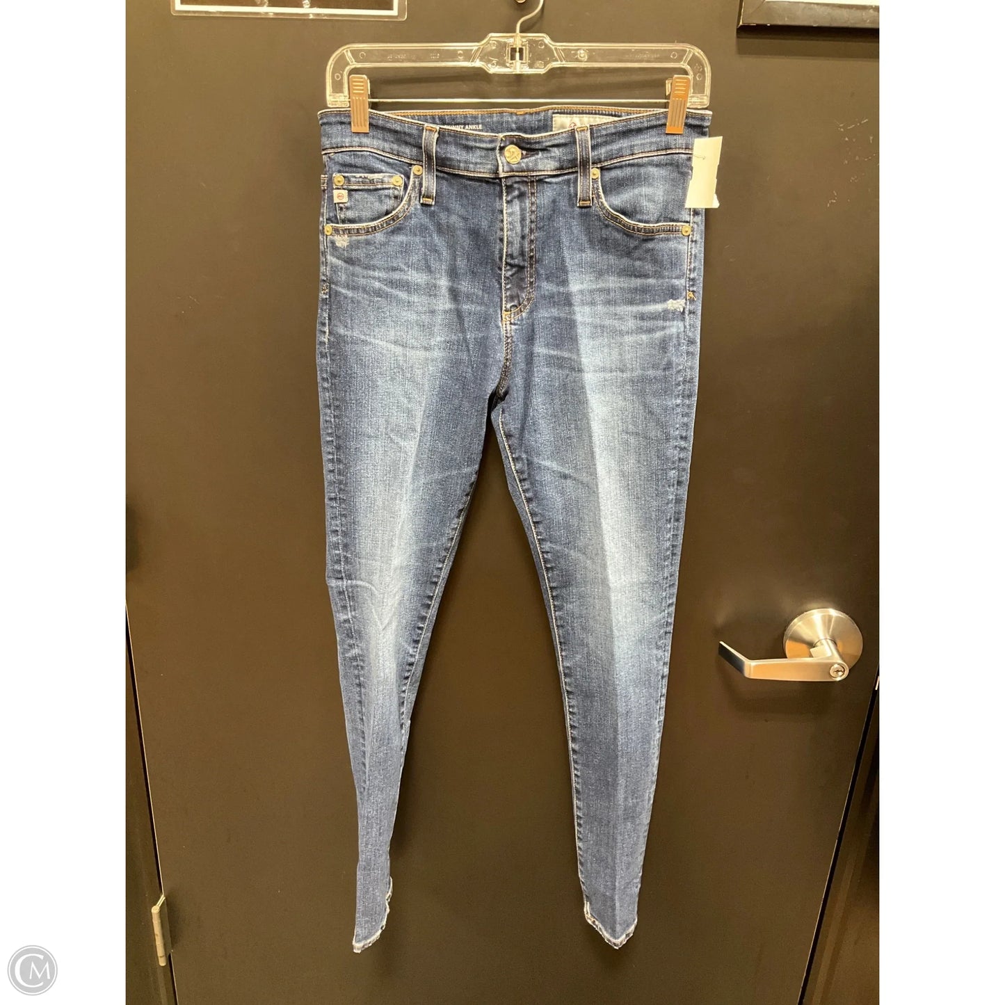 Jeans Skinny By Ag Jeans In Blue Denim, Size: 6