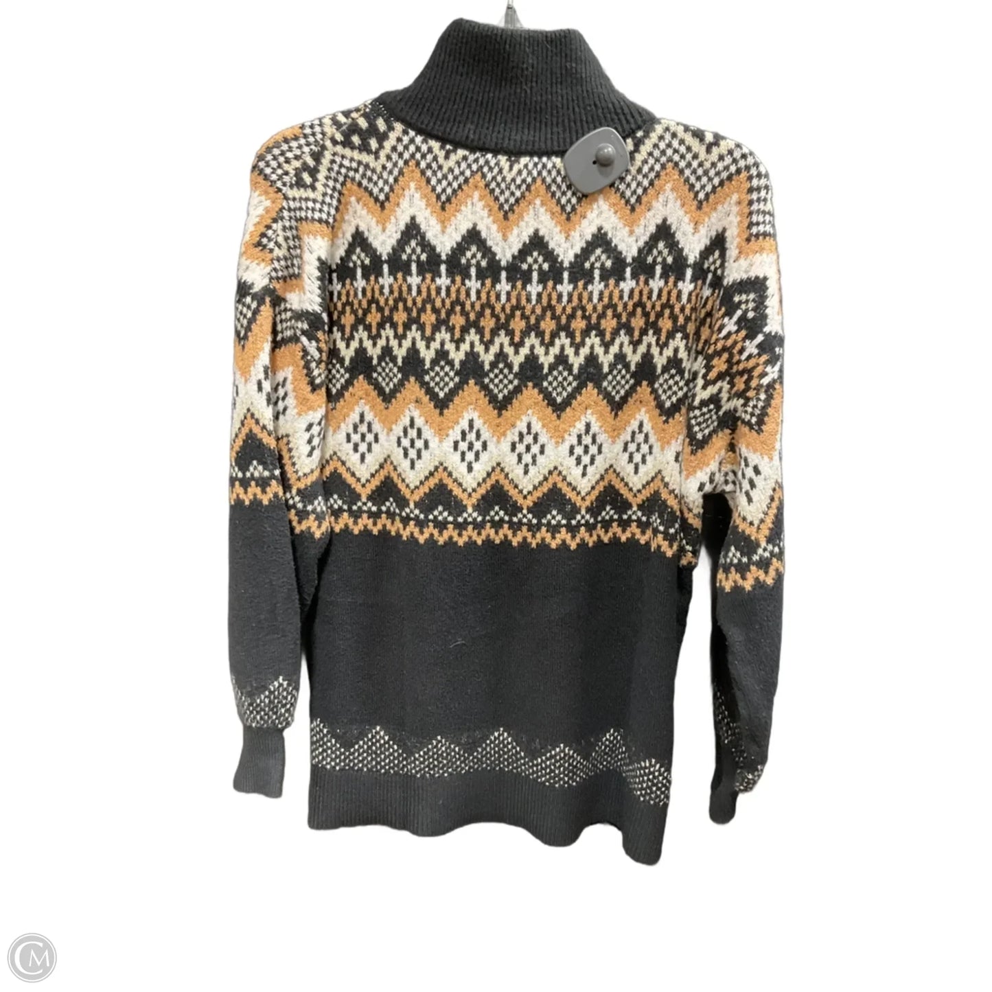 Sweater By Loft In Black & Brown, Size: M
