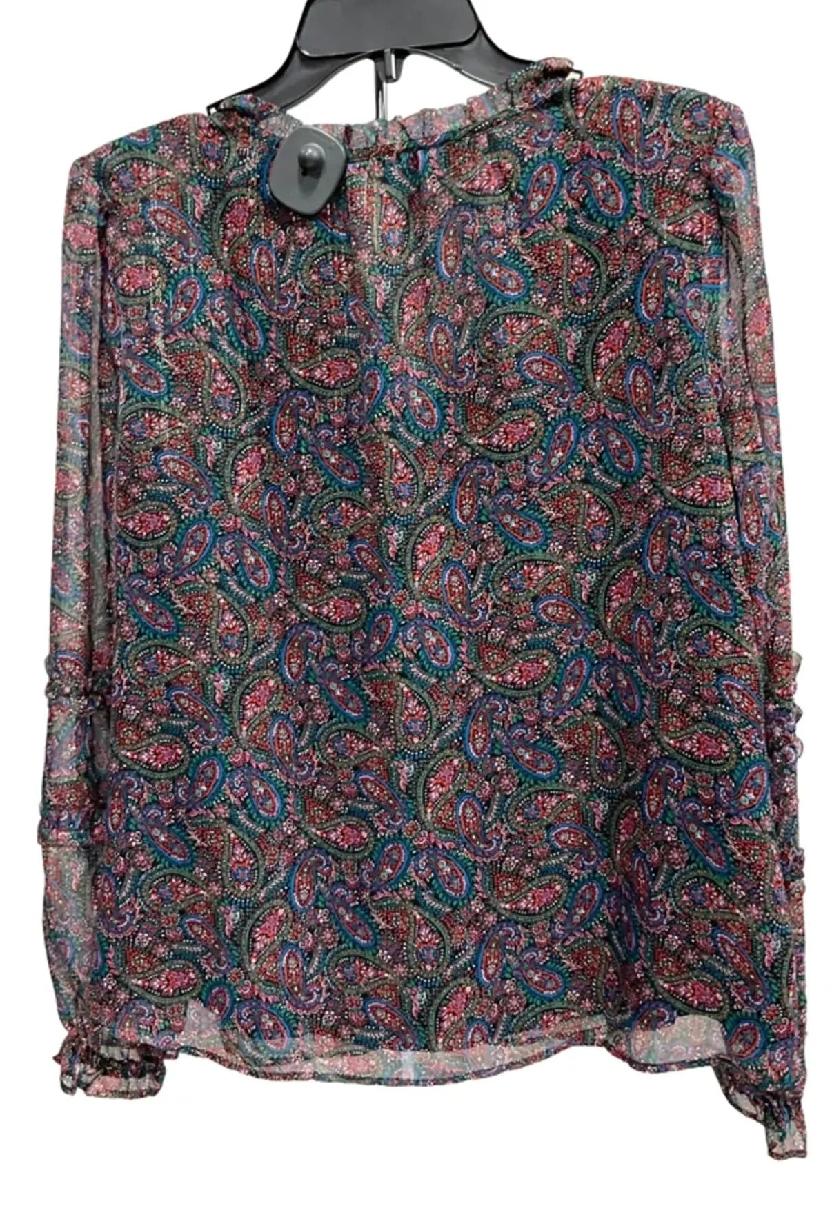 Top Long Sleeve By Loft In Paisley Print, Size: M