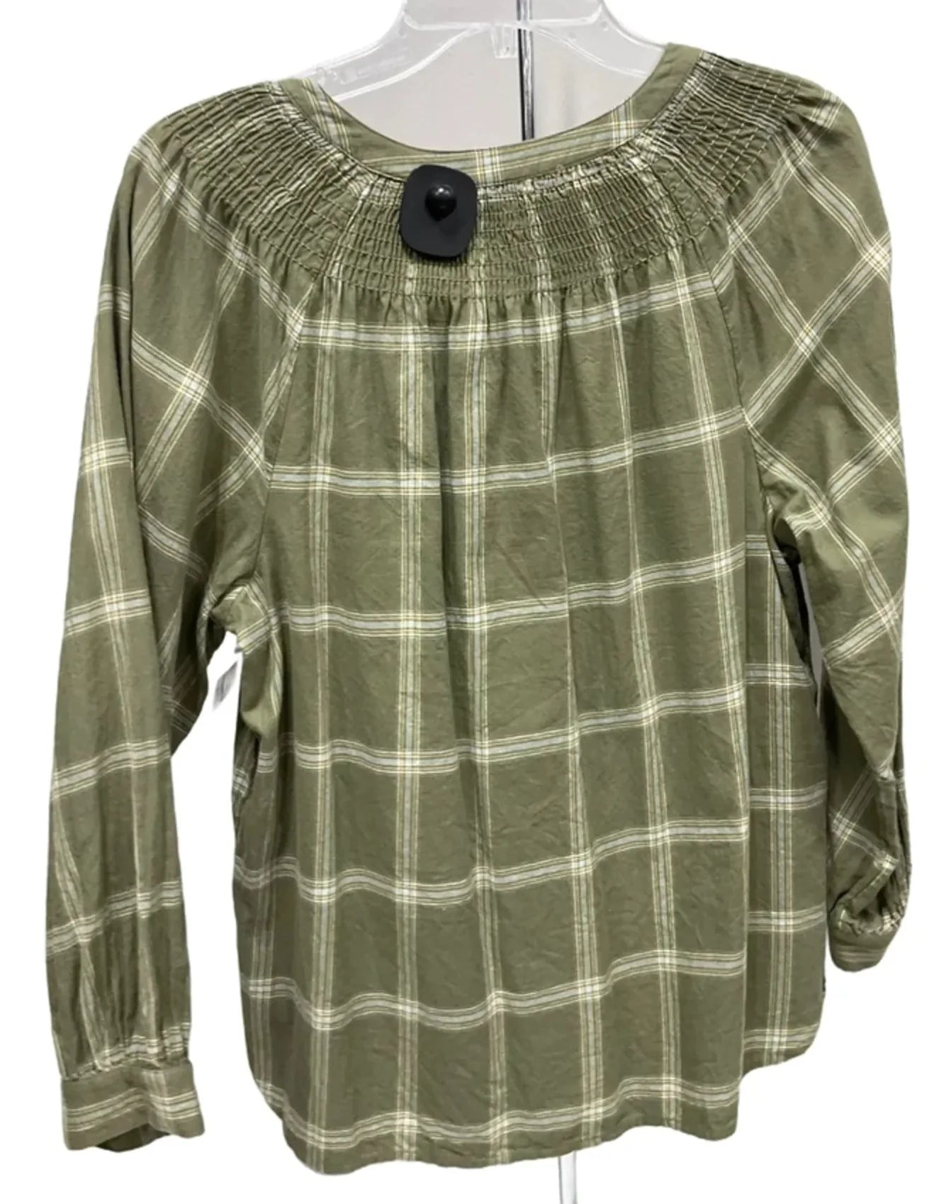 Top Long Sleeve By Loft In Green, Size: M