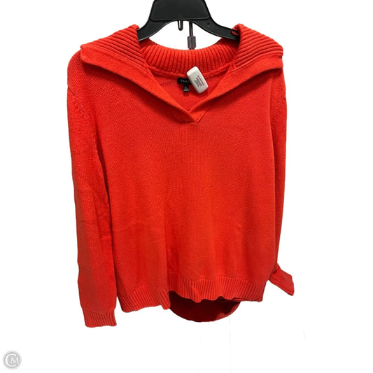 Sweater By Talbots In Orange, Size: L