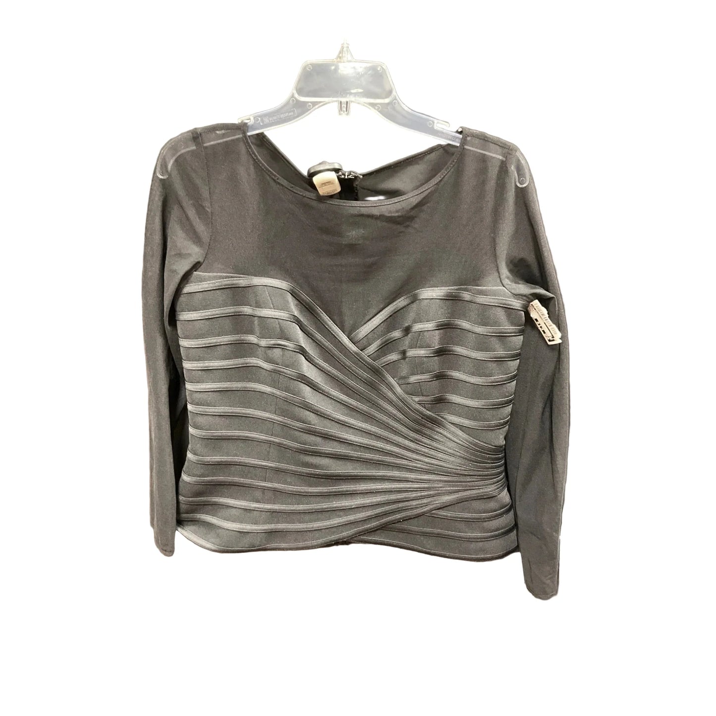 Top Long Sleeve By Js Collections In Black, Size: L