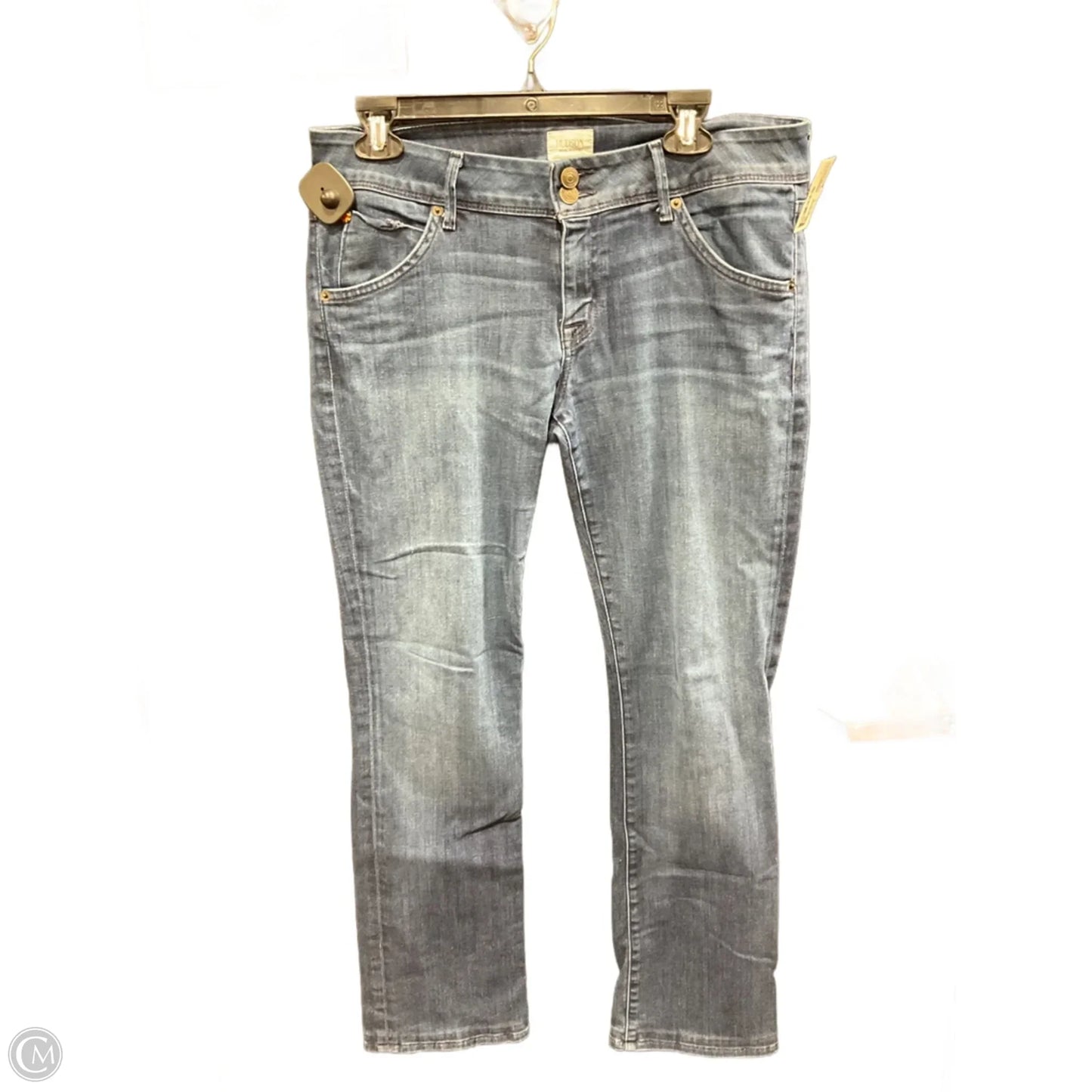 Jeans Straight By Hudson In Blue Denim, Size: 8