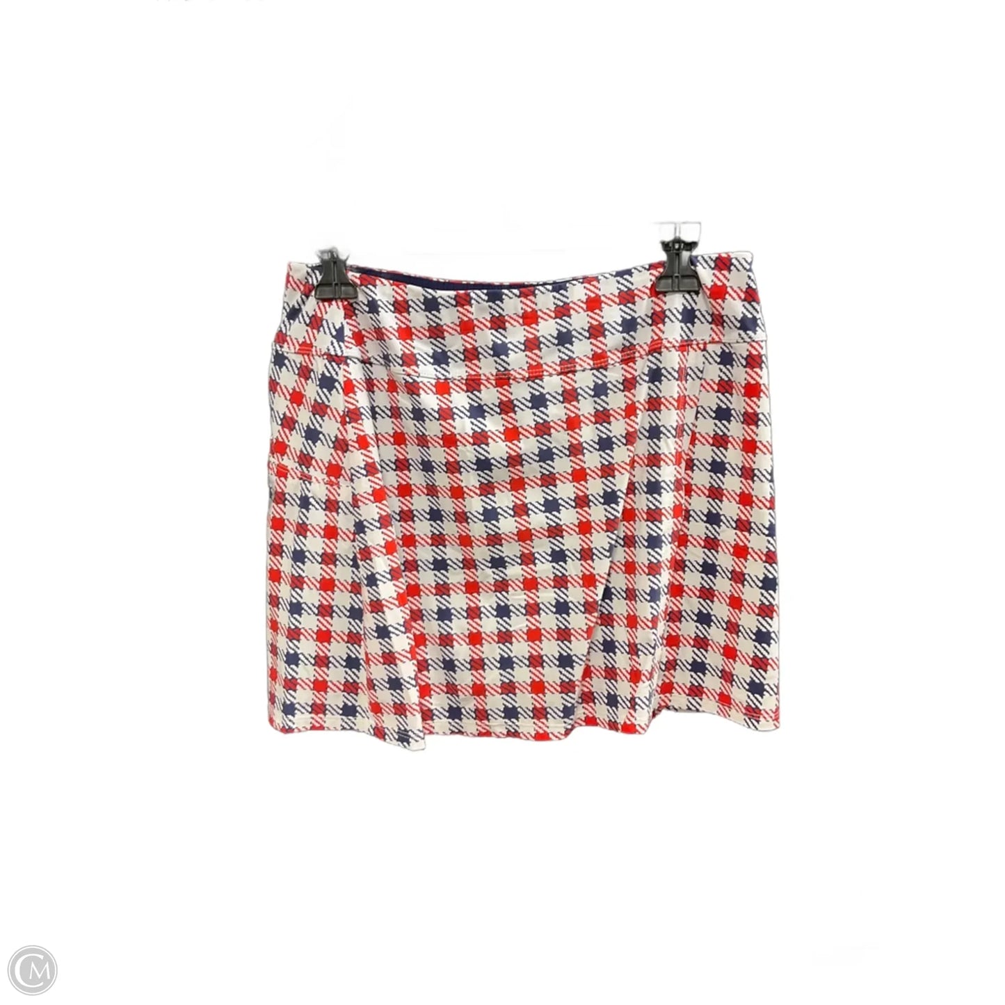 Athletic Skirt By Cma In Plaid Pattern, Size: L