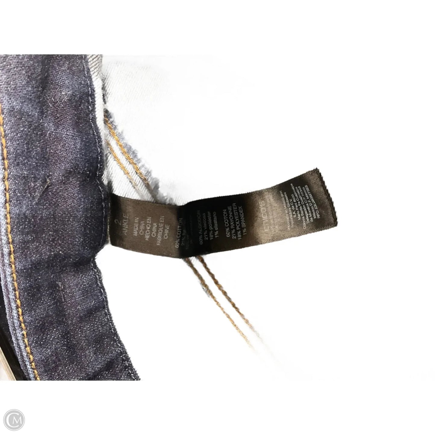 Jeans Skinny By Chicos In Blue Denim, Size: 12