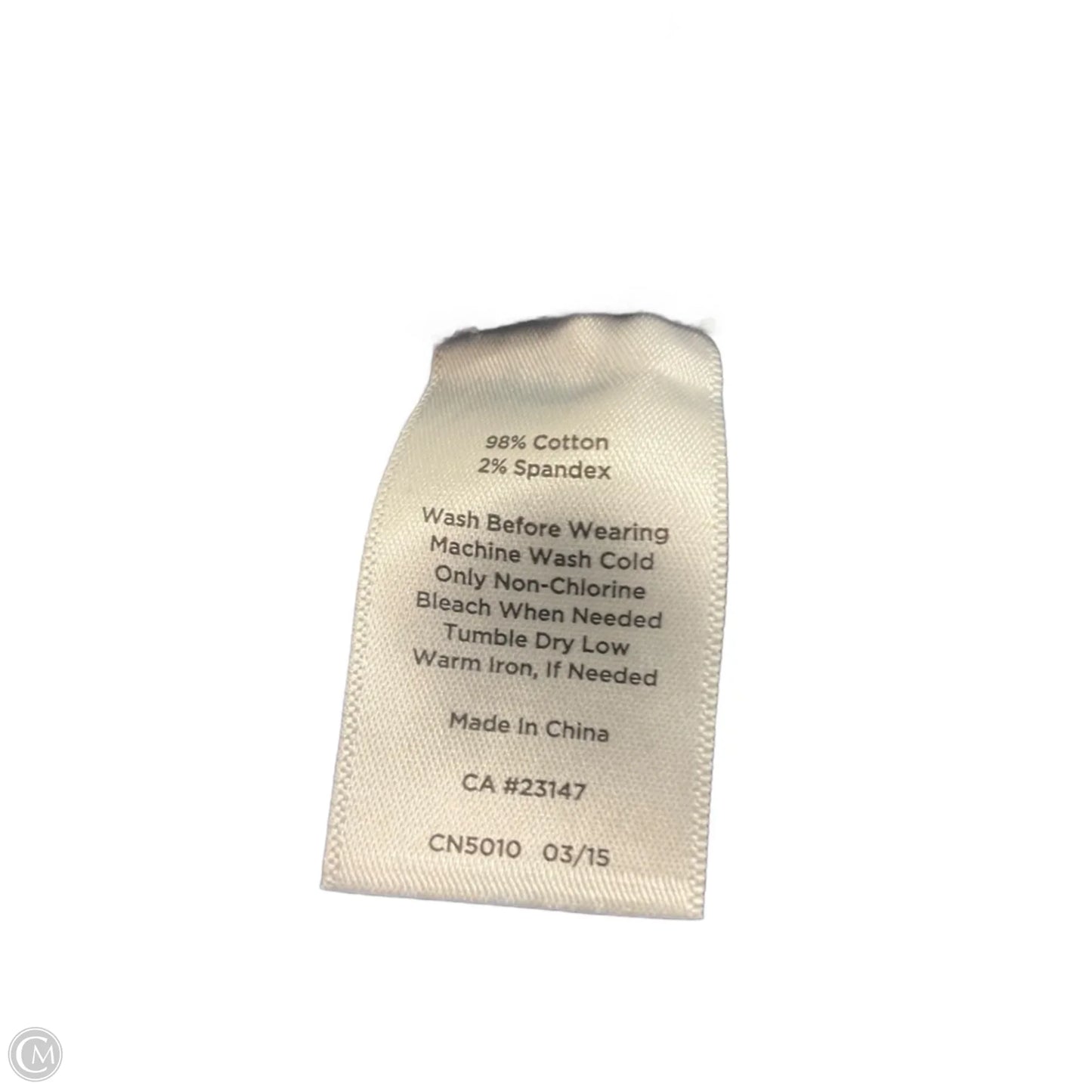 Jeans Skinny By Talbots In Blue Denim, Size: 12