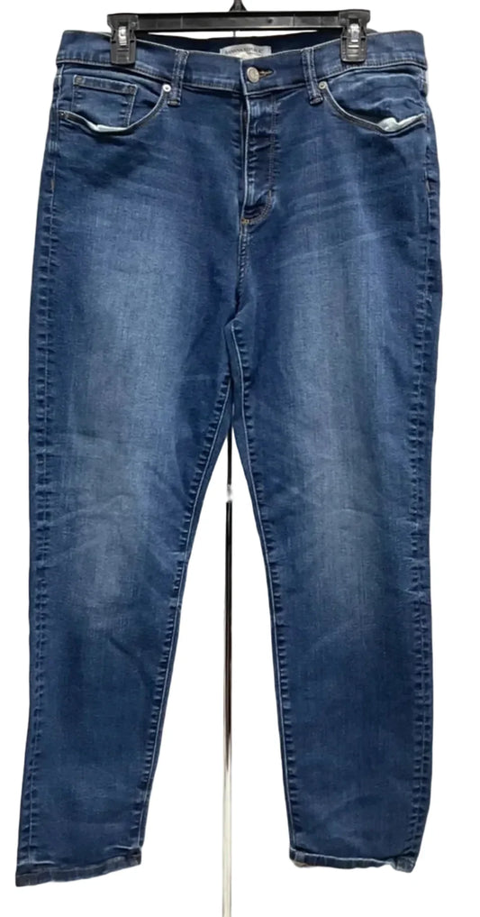 Jeans Skinny By Banana Republic In Blue Denim, Size: 10