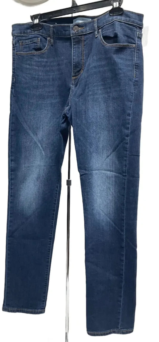 Jeans Skinny By Banana Republic In Blue Denim, Size: 10