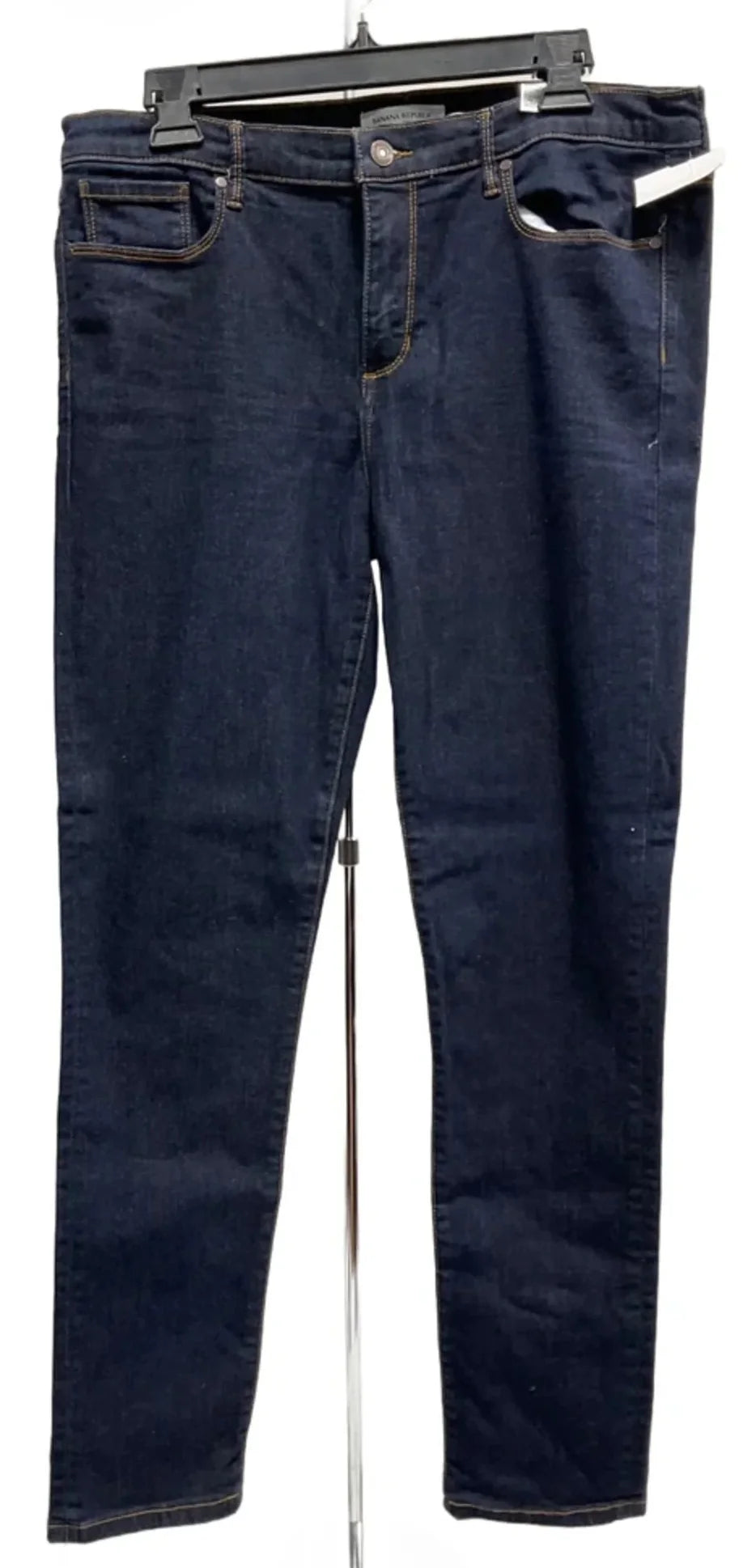 Jeans Skinny By Banana Republic In Blue Denim, Size: 10