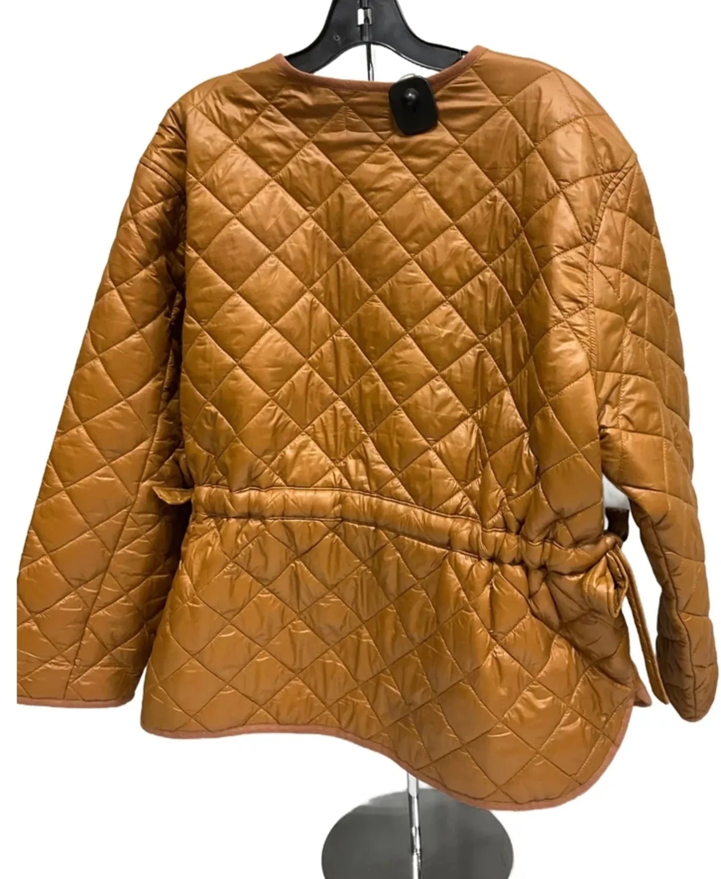 Jacket Puffer & Quilted By Loft In Orange, Size: L