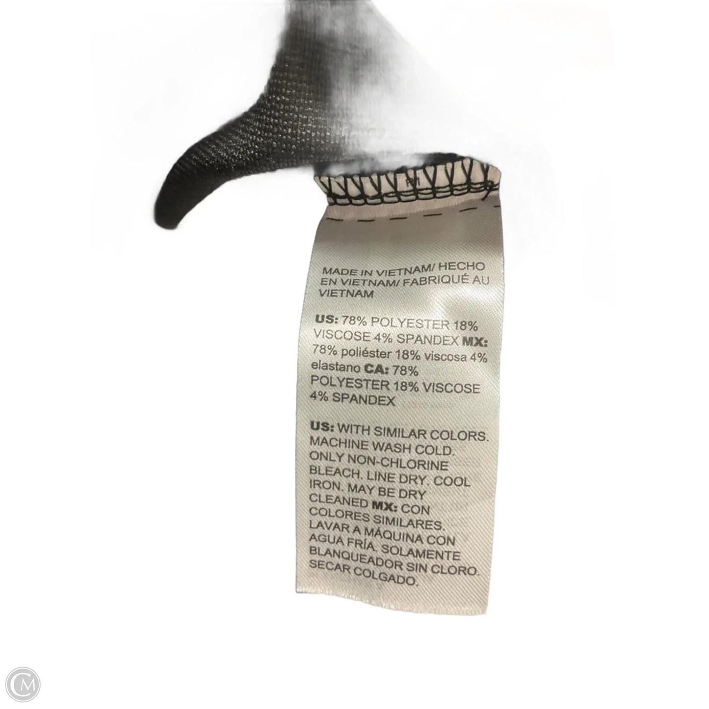 Top Long Sleeve By Chicos In Black, Size: Xxl