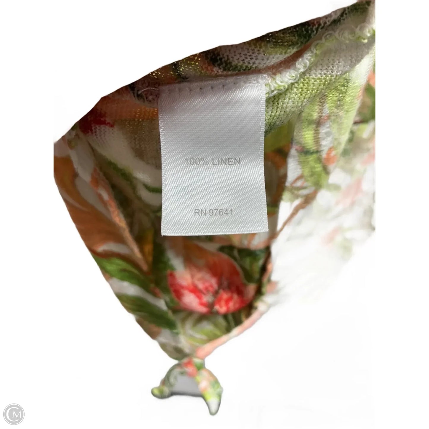 Top Short Sleeve Basic By J. Jill In Tropical Print, Size: S