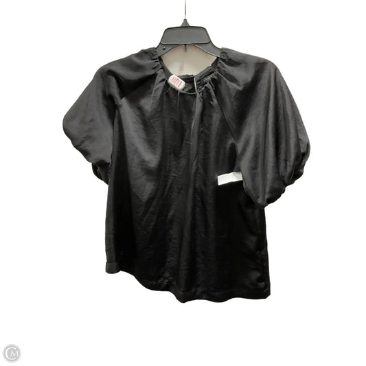 Top Short Sleeve By Ann Taylor In Black, Size: S