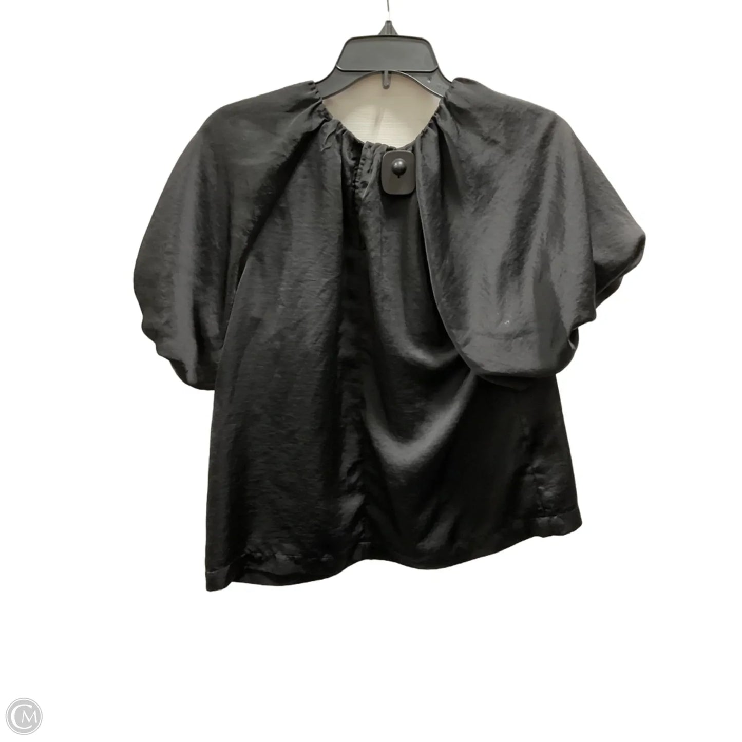 Top Short Sleeve By Ann Taylor In Black, Size: S