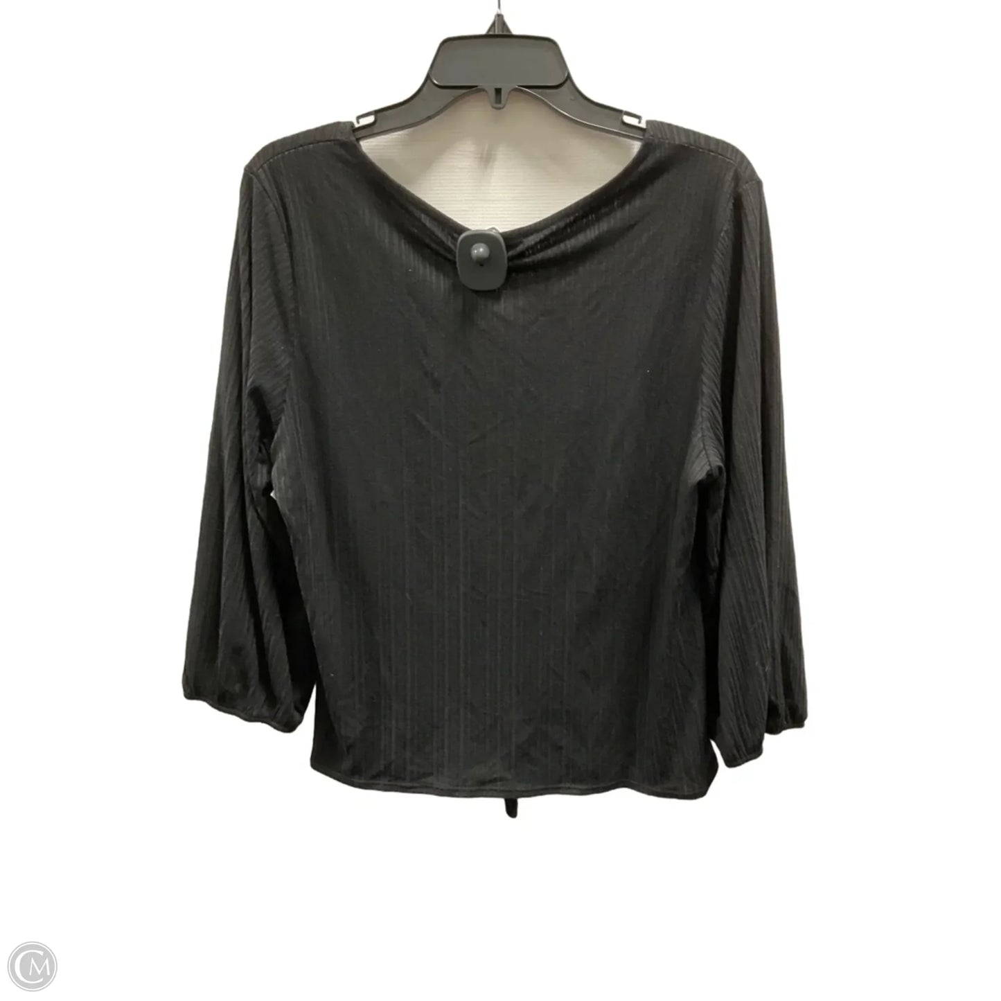 Top 3/4 Sleeve Basic By W5 In Black, Size: Xl
