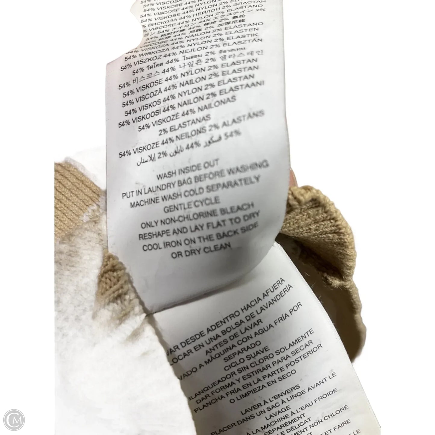 Dress Casual Midi By Michael By Michael Kors In Tan, Size: M