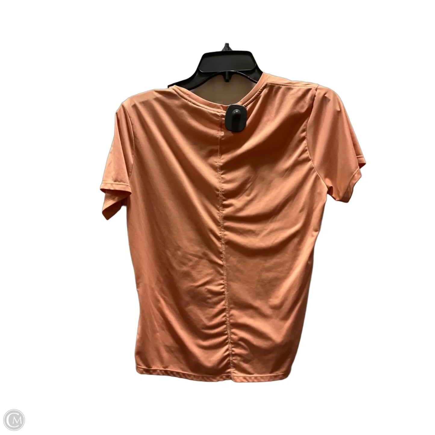 Athletic Top Short Sleeve By Nike In Peach, Size: M