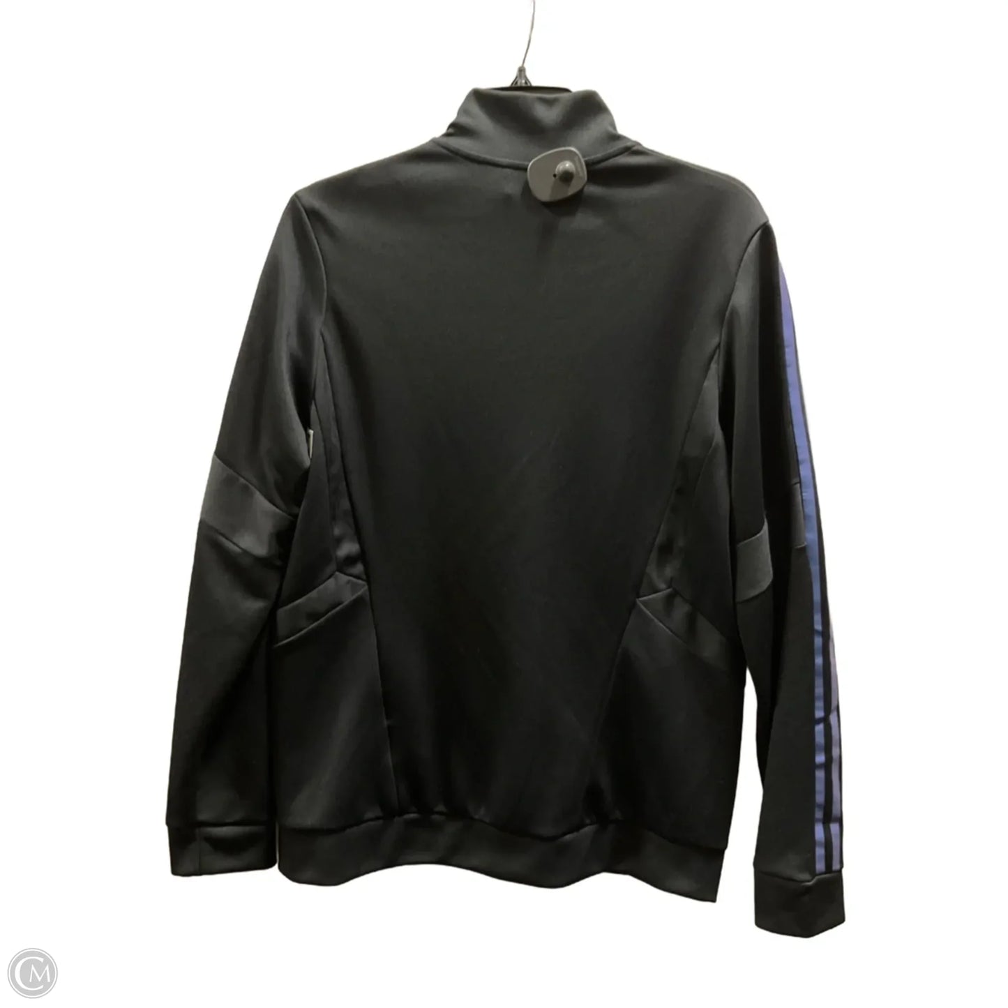 Athletic Jacket By Adidas In Black, Size: L
