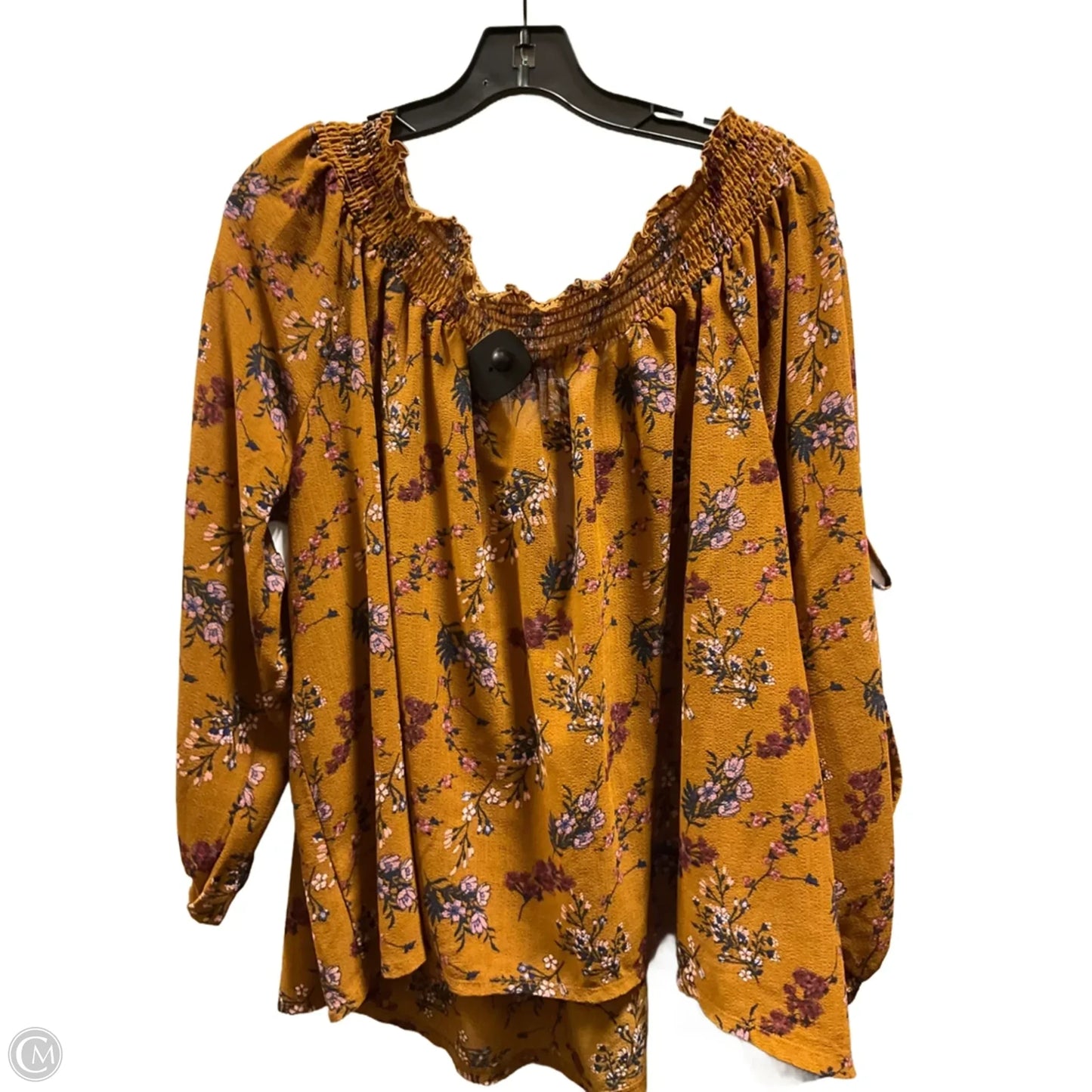 Top 3/4 Sleeve By Boutique + In Orange, Size: 3x