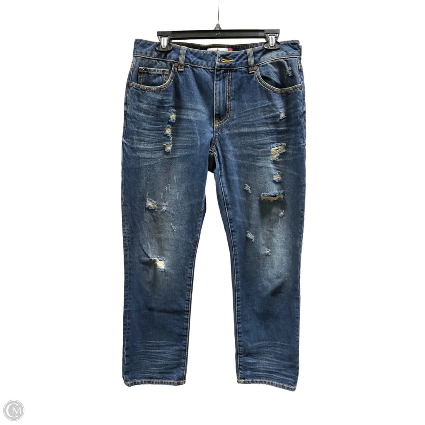 Jeans Boyfriend By Cabi In Blue Denim, Size: 6