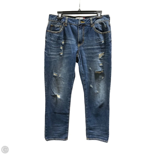 Jeans Boyfriend By Cabi In Blue Denim, Size: 6