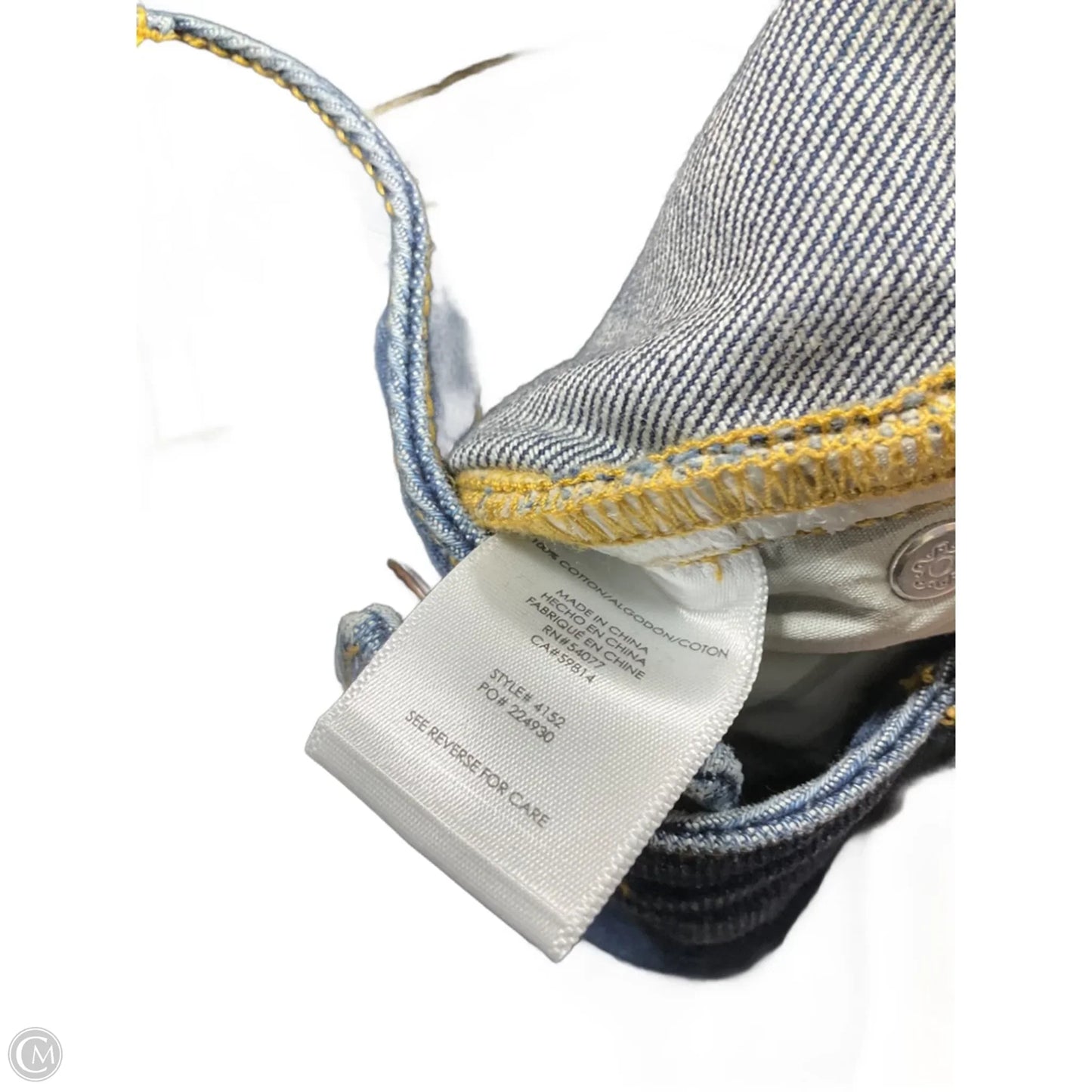 Jeans Boyfriend By Cabi In Blue Denim, Size: 6