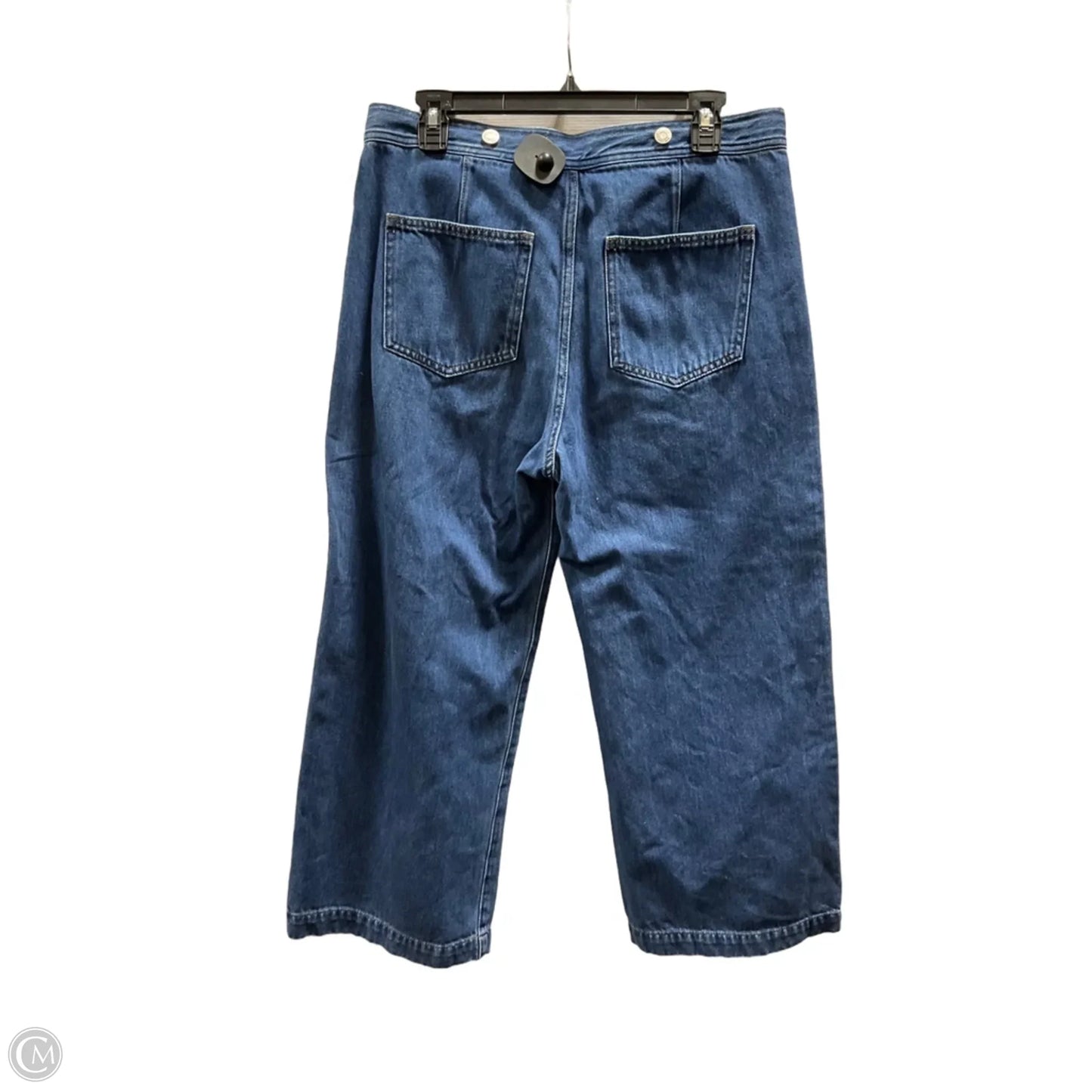 Jeans Cropped By Gap In Blue Denim, Size: 10p