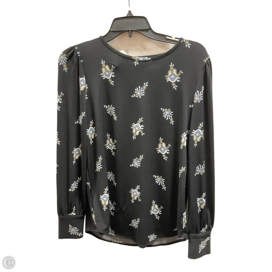Top Long Sleeve By Ann Taylor In Black, Size: Xs
