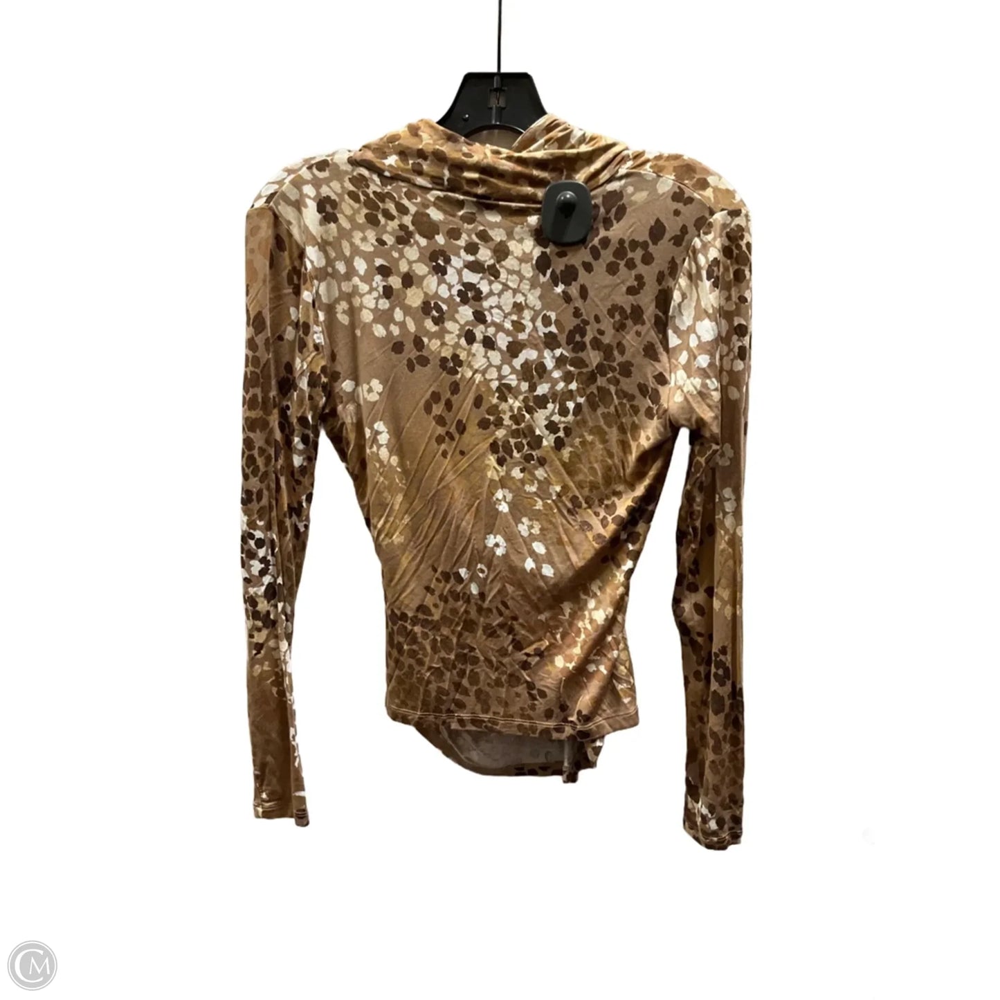 Top Long Sleeve Basic By Ann Taylor In Brown, Size: Xs