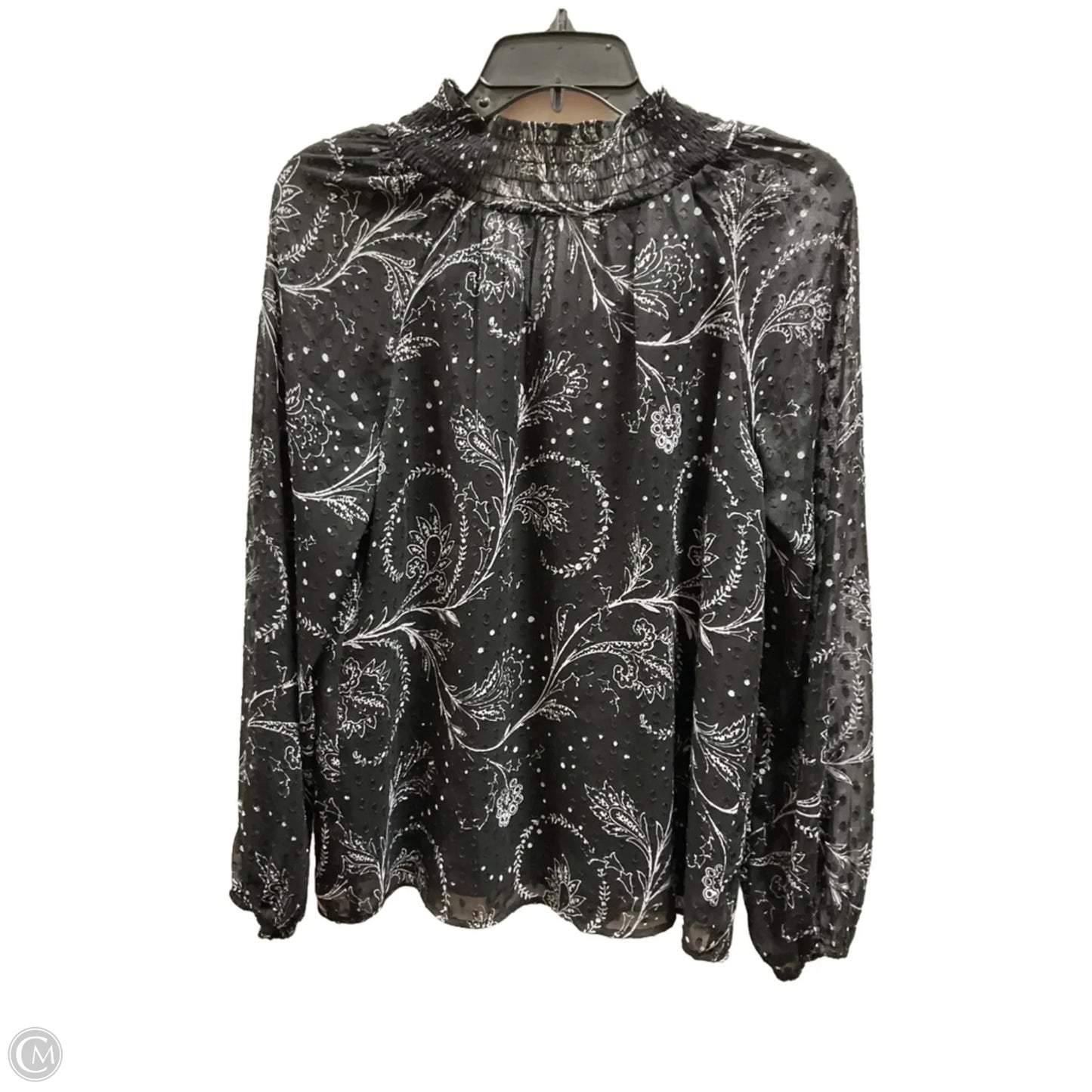 Top Long Sleeve By Ann Taylor In Black, Size: Xs