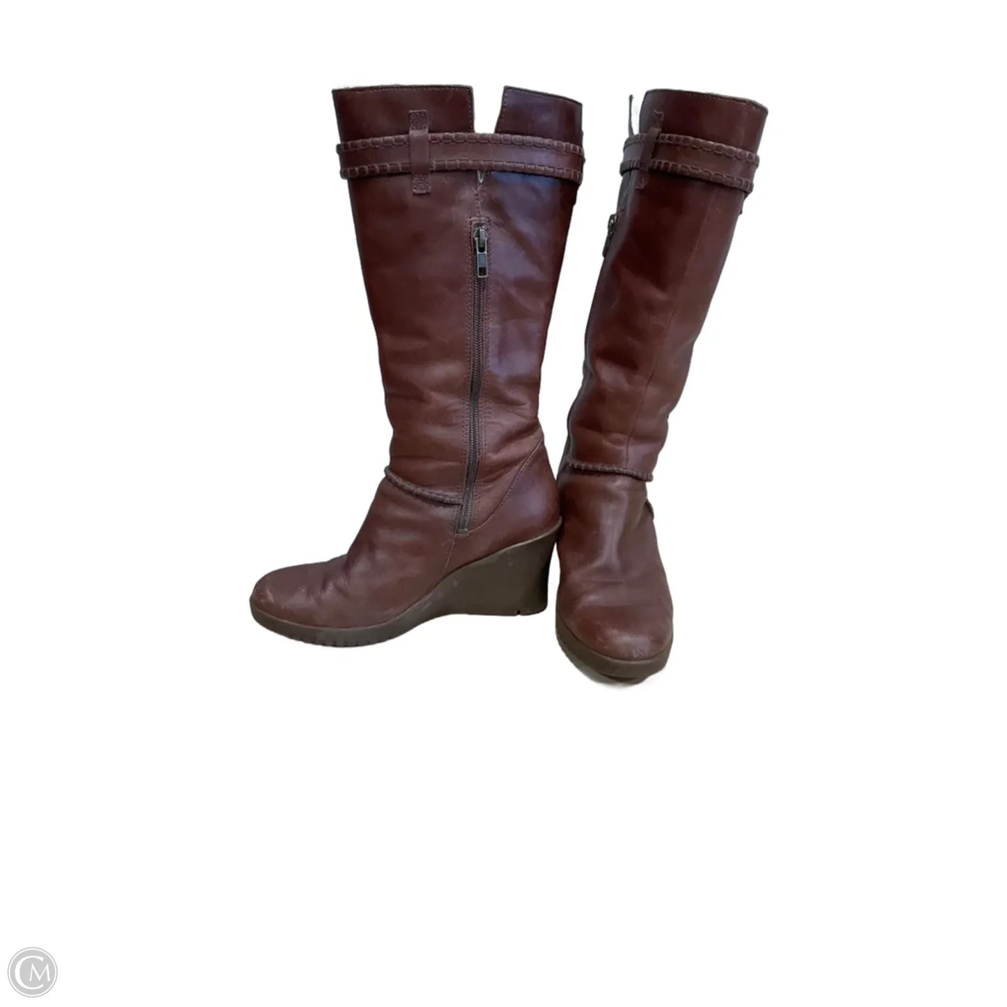 Boots Designer By Ugg In Brown, Size: 8