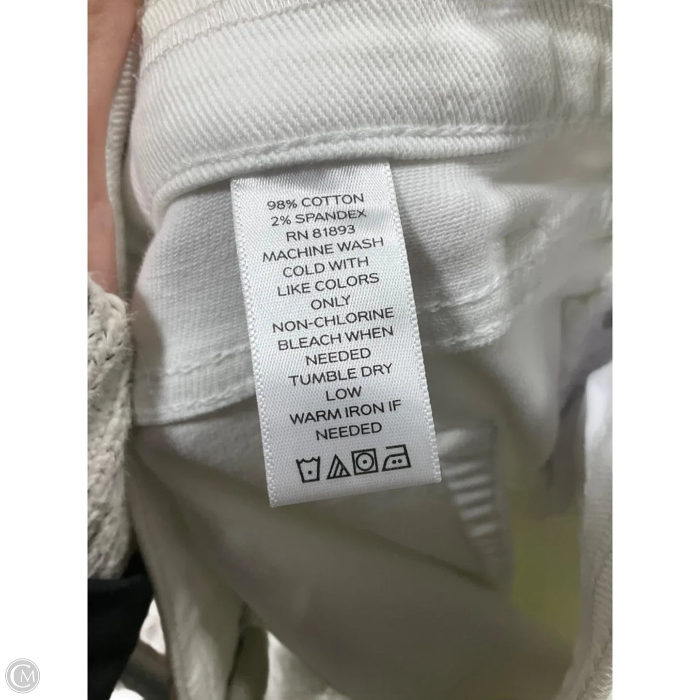 Jeans Wide Leg By D&co. In White, Size: 18