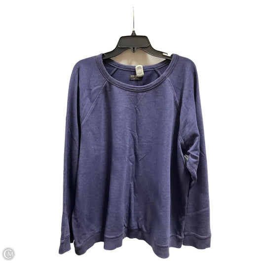 Athletic Sweatshirt Crewneck By Lane Bryant In Blue, Size: 3x