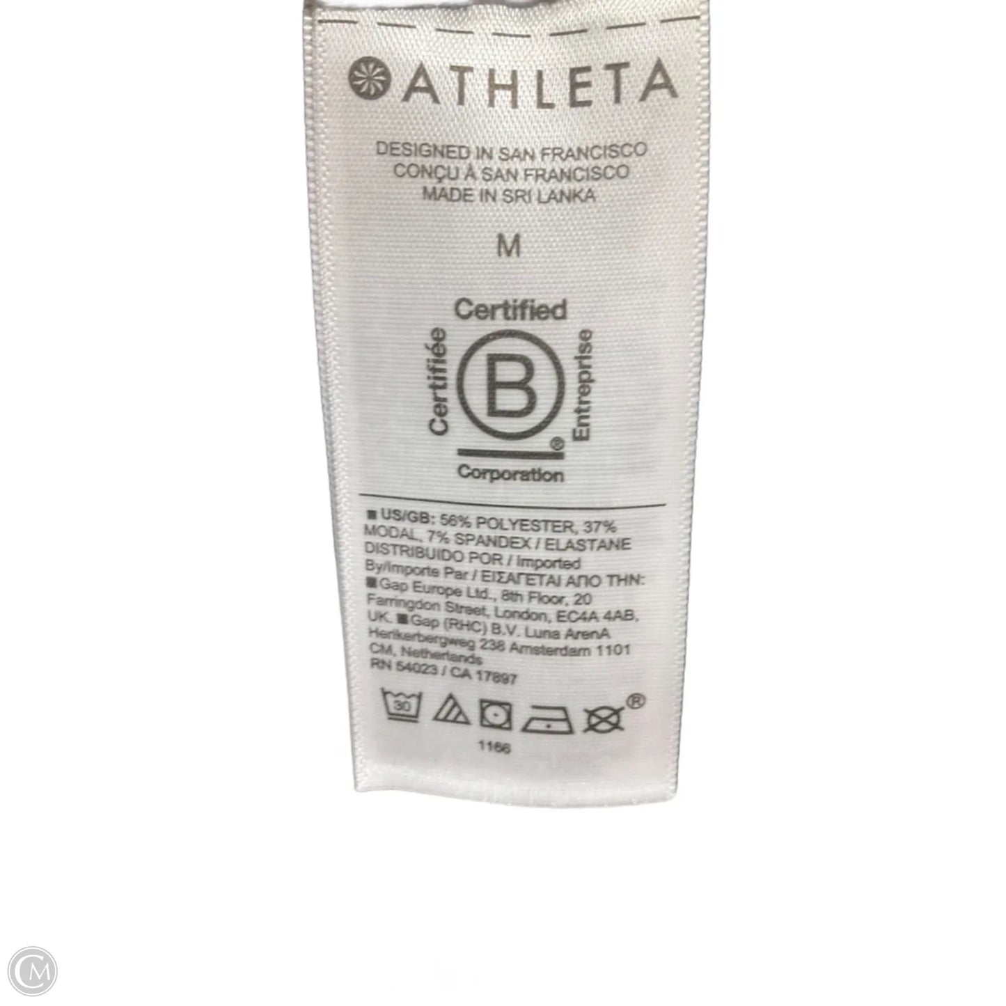 Athletic Tank Top By Athleta In Black, Size: M