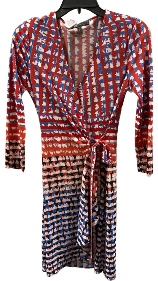 Dress Casual Short By Bcbgmaxazria In Red & White, Size: S