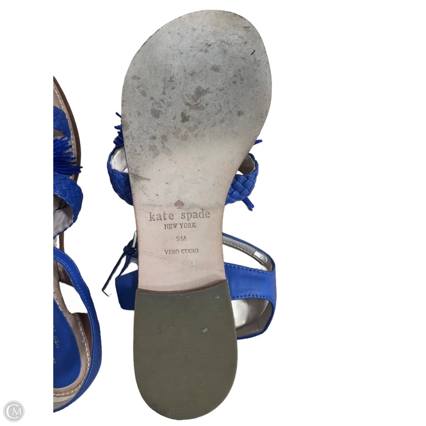 Sandals Designer By Kate Spade In Blue, Size: 9