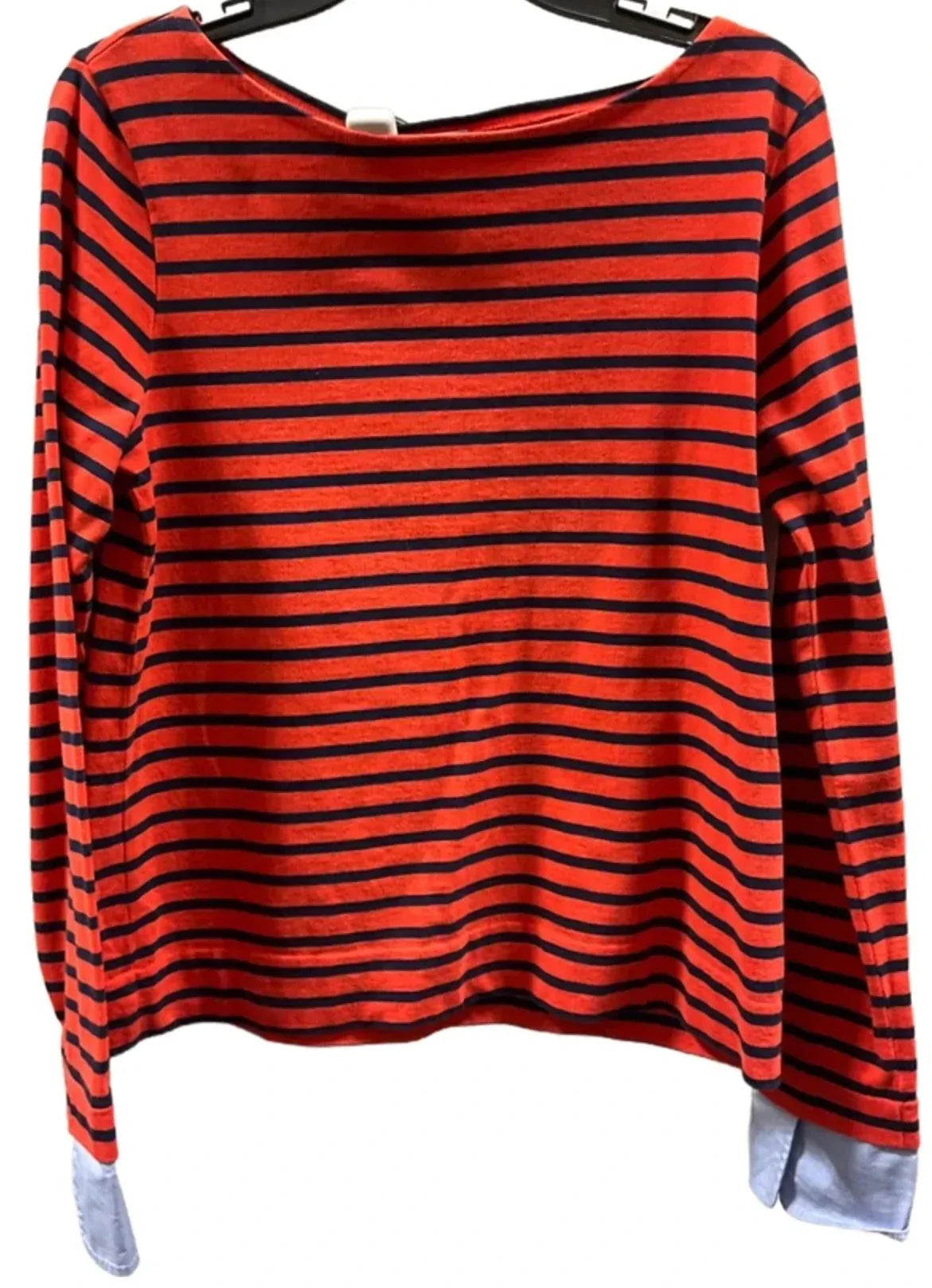 Top Long Sleeve By J. Crew In Striped Pattern, Size: M