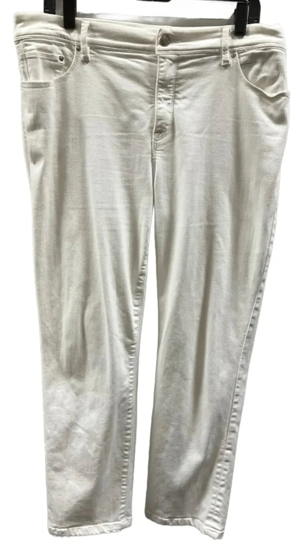 Jeans Cropped By Chicos In White, Size: L