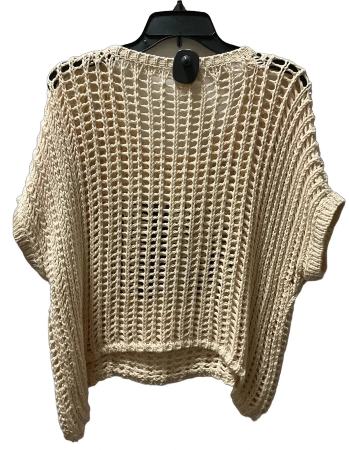 Top Short Sleeve By Bibi In Cream, Size: S