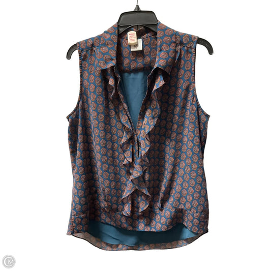 Top Sleeveless By Cabi In Blue, Size: M