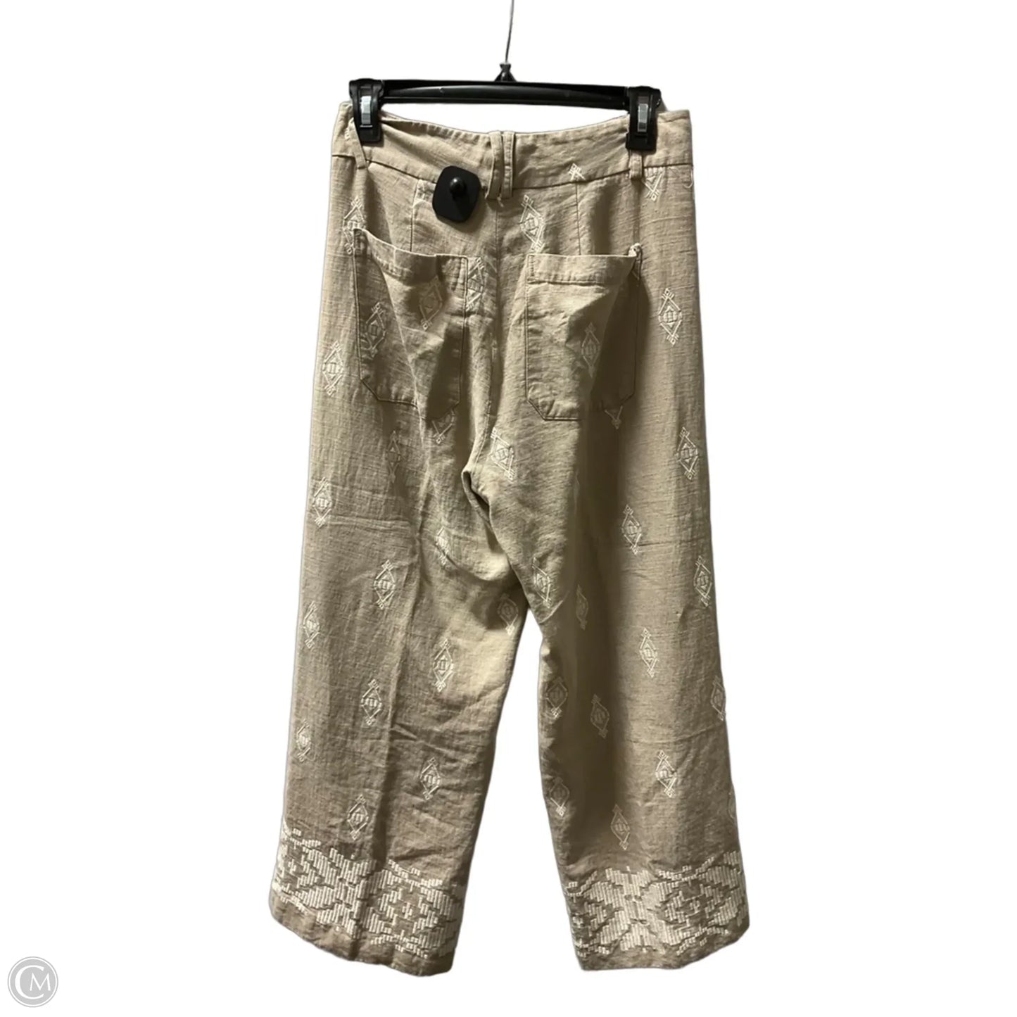 Pants Cropped By Zara In Tan, Size: S