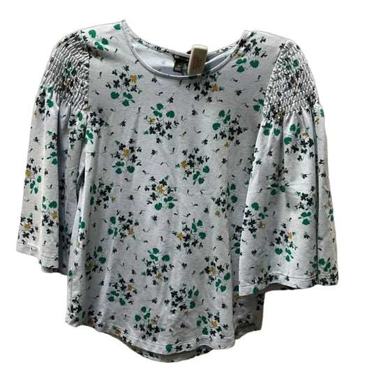 Top Short Sleeve By Ann Taylor In Blue, Size: Xs