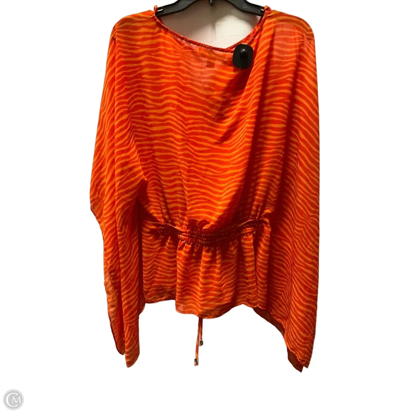 Swimwear Cover-up By Michael By Michael Kors In Orange, Size: S