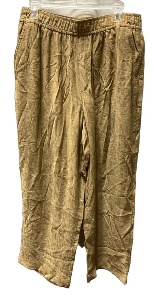 Pants Wide Leg By Madewell In Tan, Size: L