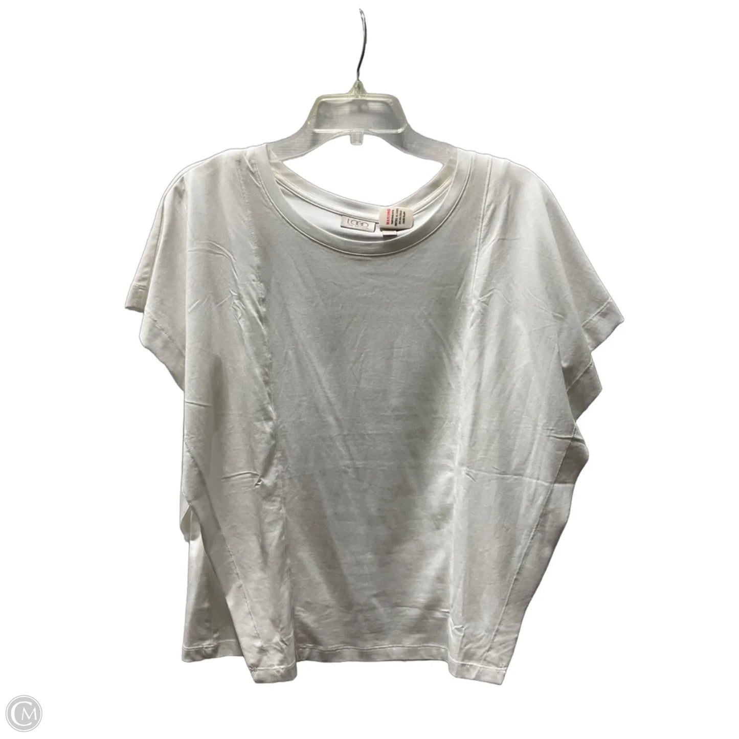 Top Short Sleeve Basic By Logo In White, Size: S