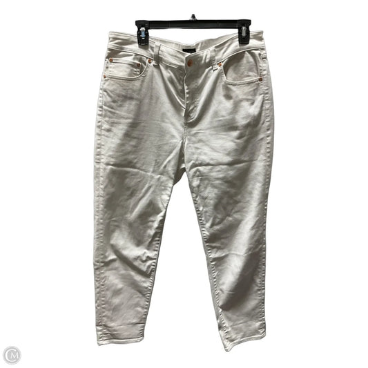 Jeans Straight By Talbots In White, Size: 10