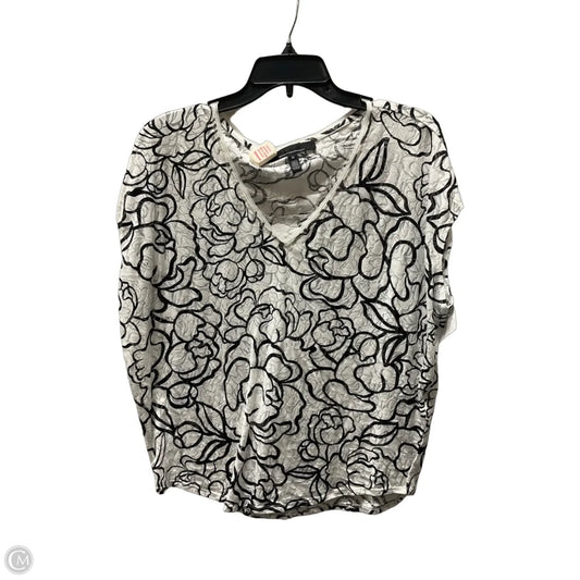 Top Short Sleeve Basic By White House Black Market In White, Size: M