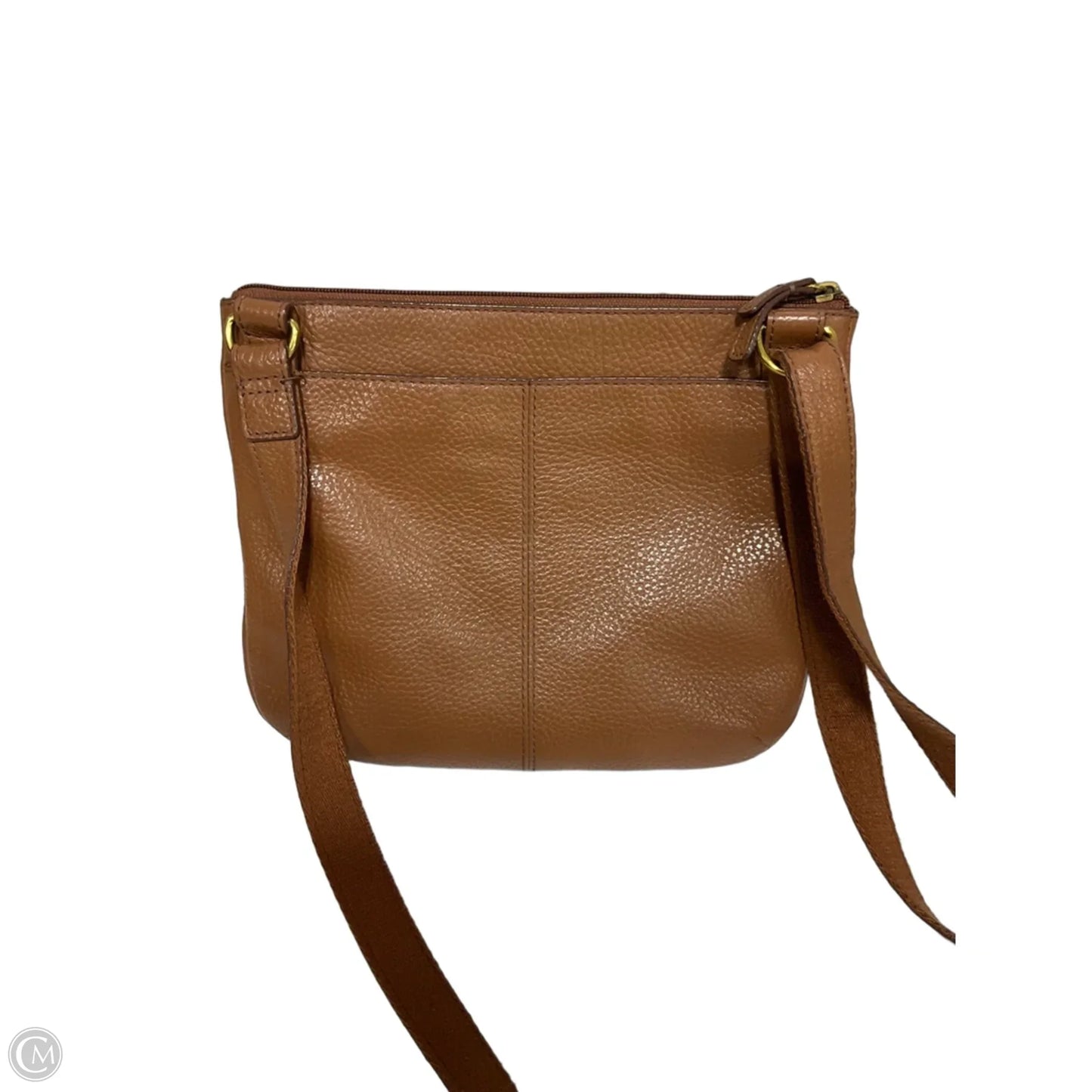 Crossbody Leather By Fossil, Size: Small