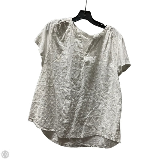 Top Short Sleeve By St Johns Bay In White, Size: S