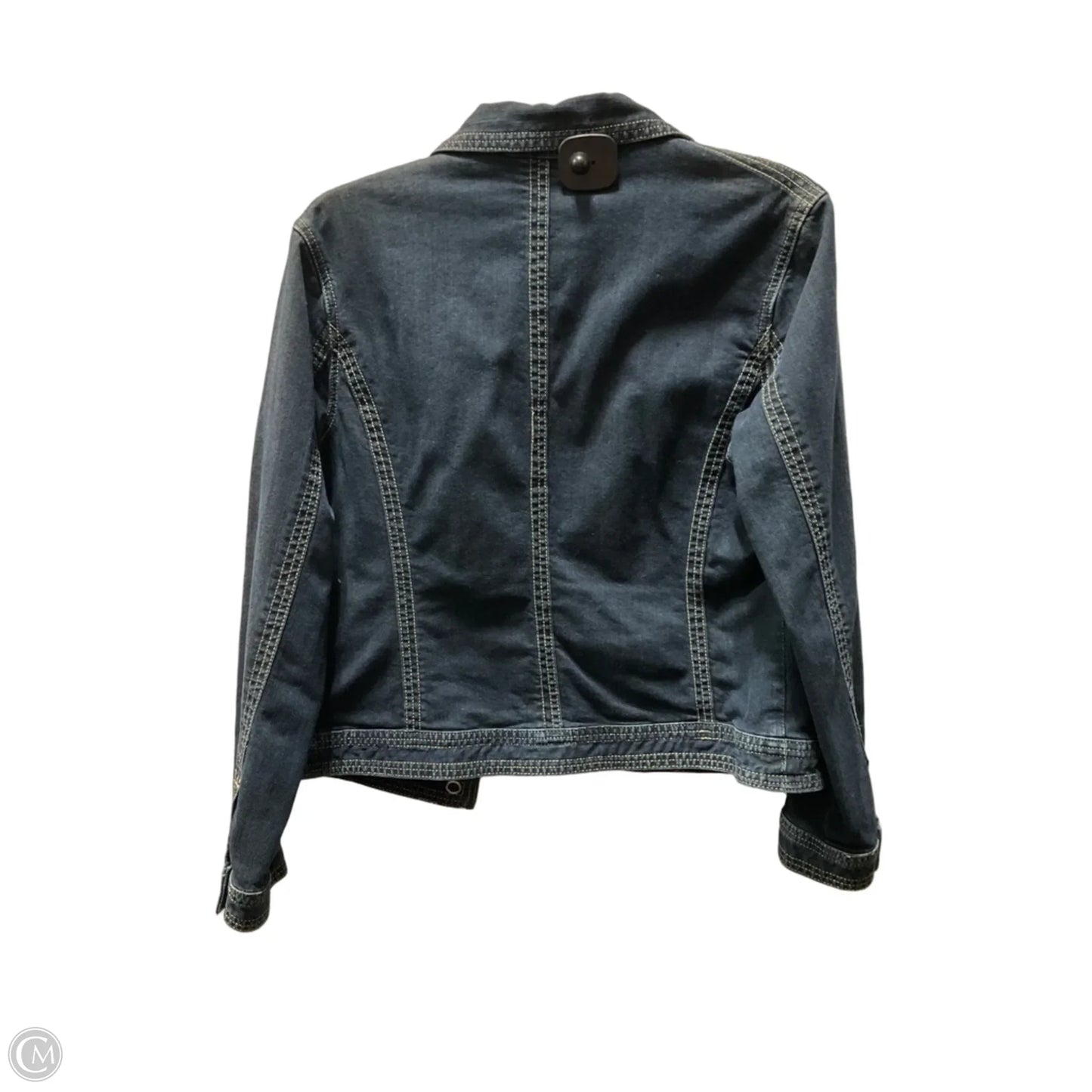 Jacket Denim By Chicos In Blue Denim, Size: S